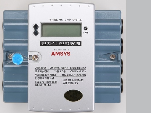 Công tơ điện tử 3 pha 4 dây - biểu 1giá - Trực tiếp :  OMWH-34